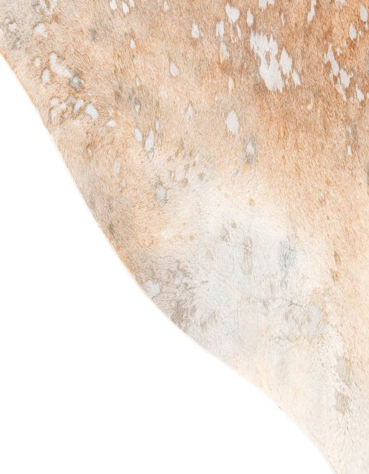 Detail image of 5' 11 x 6' 7 Cowhide Leather Square Rug
