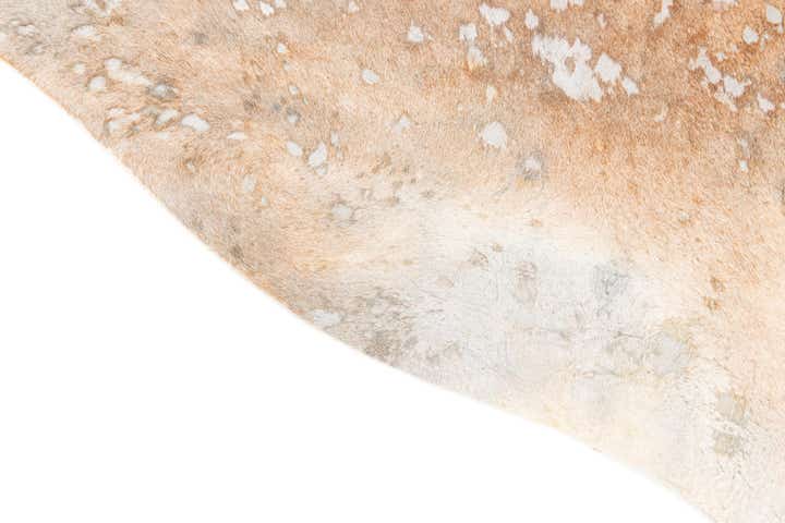 5' 11 x 6' 7 Cowhide Leather Square Rug