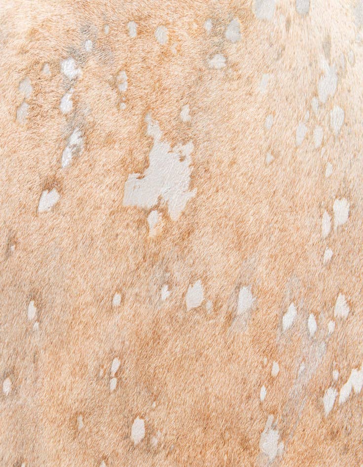 Detail image of 5' 11 x 6' 7 Cowhide Leather Square Rug