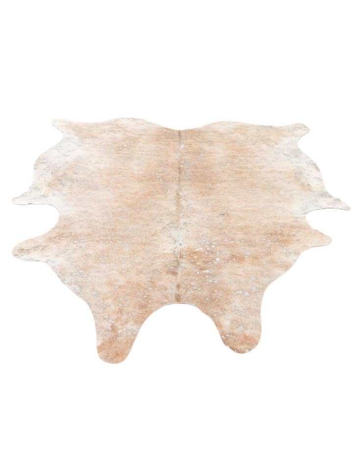 Detail image of 6' 3 x 7' 3 Cowhide Leather Square Rug