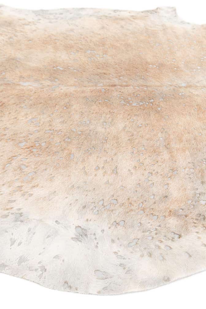 6' 3 x 7' 3 Cowhide Leather Square Rug