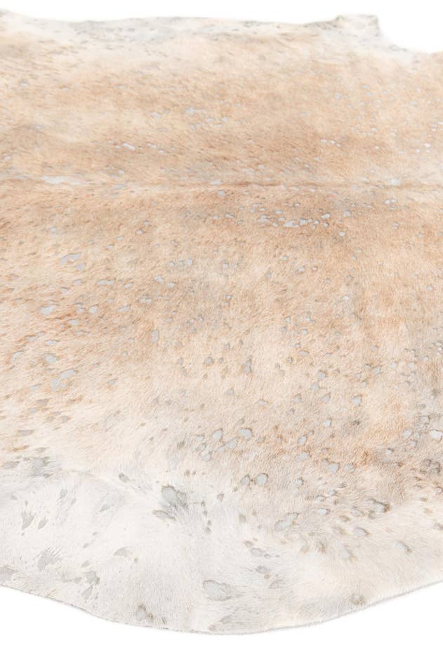 Detail image of 6' 3 x 7' 3 Cowhide Leather Square Rug