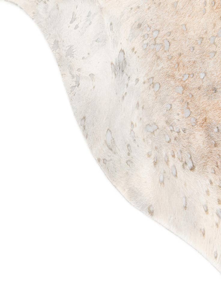 Detail image of 6' 3 x 7' 3 Cowhide Leather Square Rug