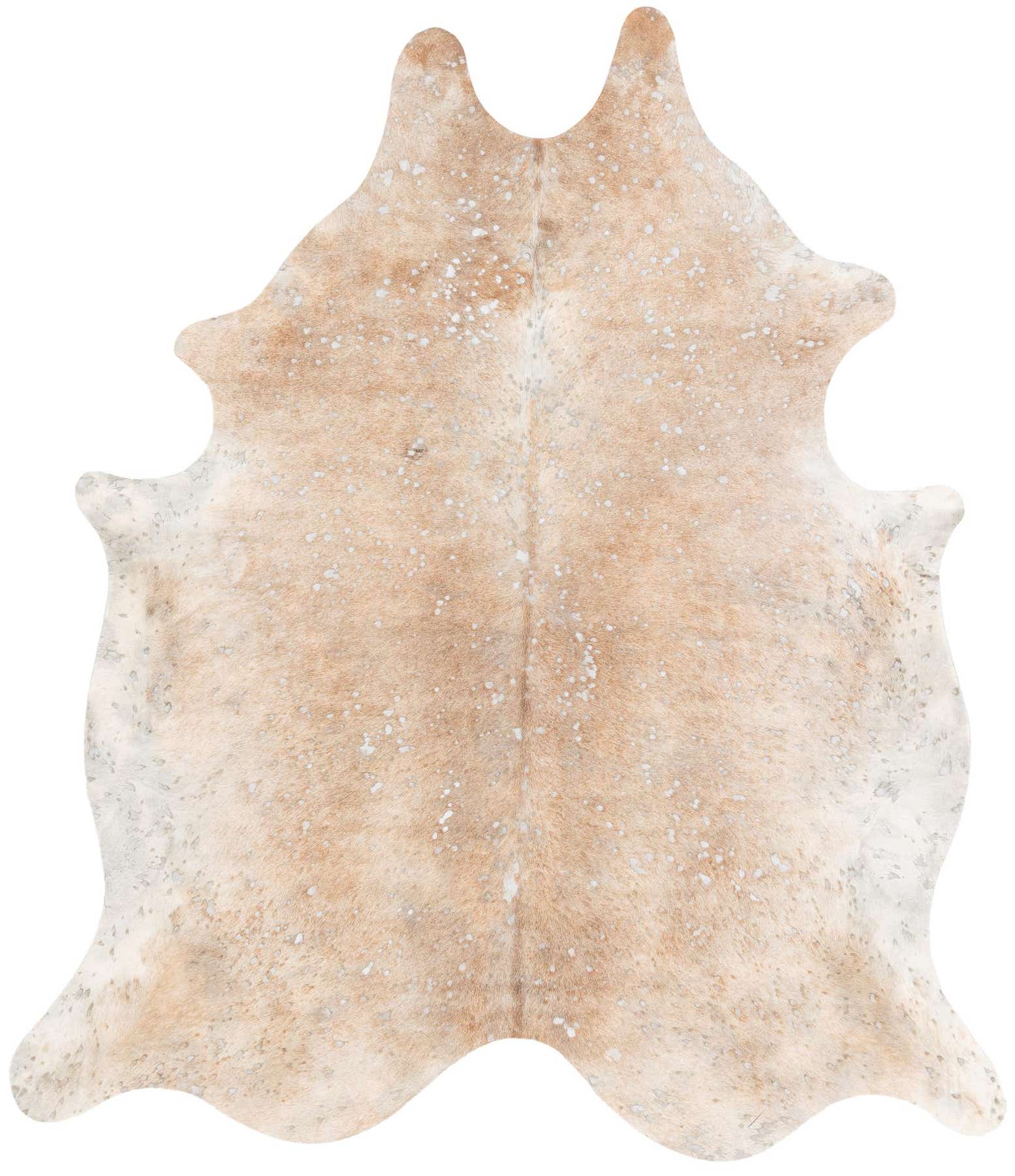 6' 3 x 7' 3 Cowhide Leather Square Rug