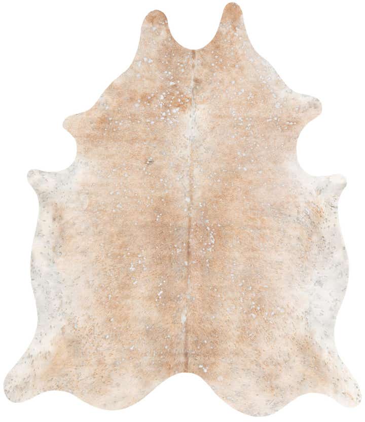 6' 3 x 7' 3 Cowhide Leather Square Rug