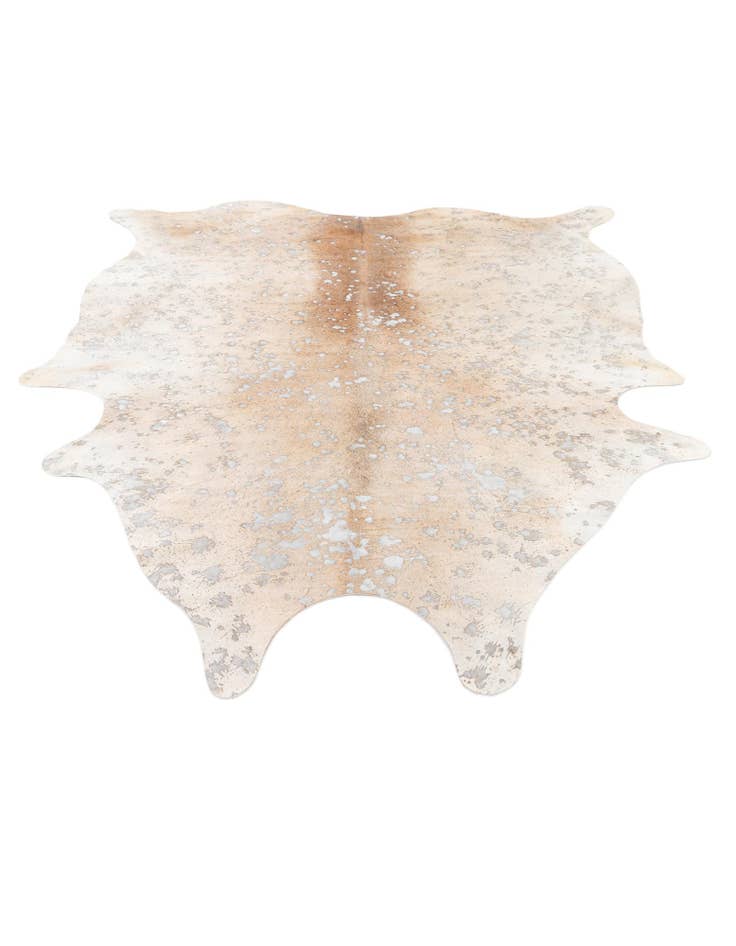 Detail image of 6' 3 x 7' 4 Cowhide Leather Square Rug