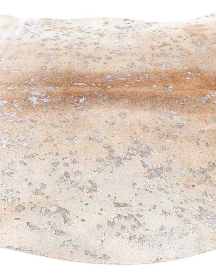 Detail image of 6' 3 x 7' 4 Cowhide Leather Square Rug