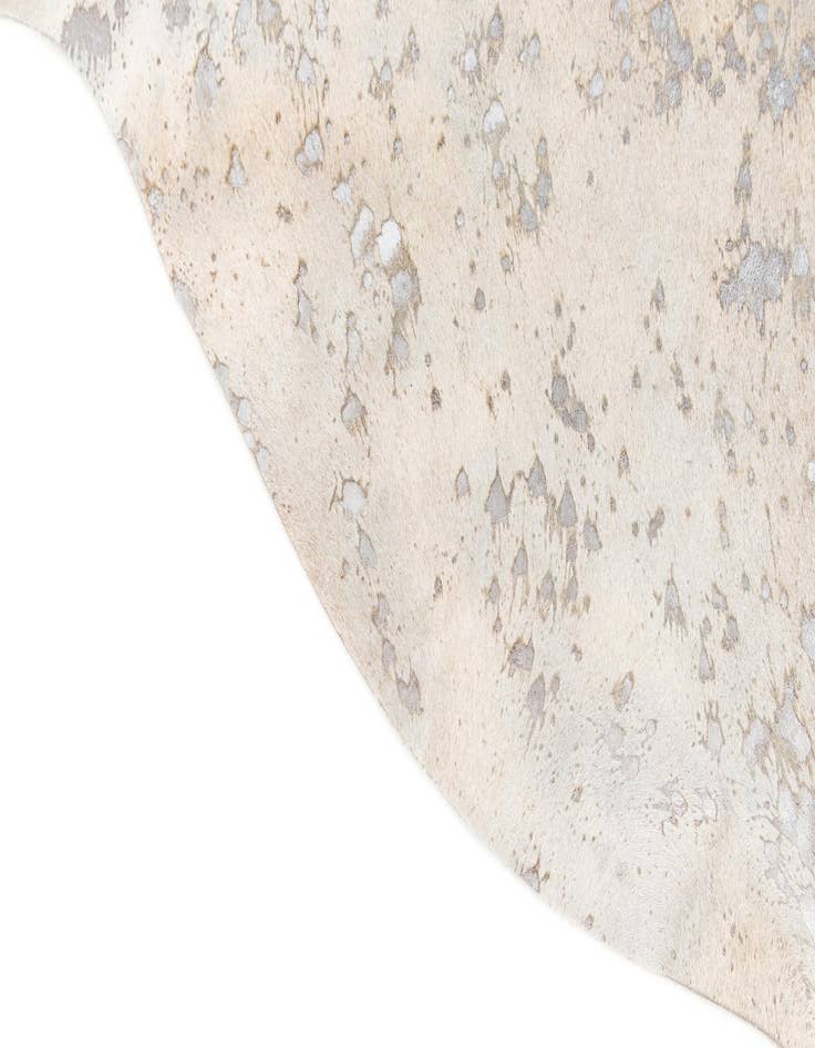 Detail image of 6' 3 x 7' 4 Cowhide Leather Square Rug