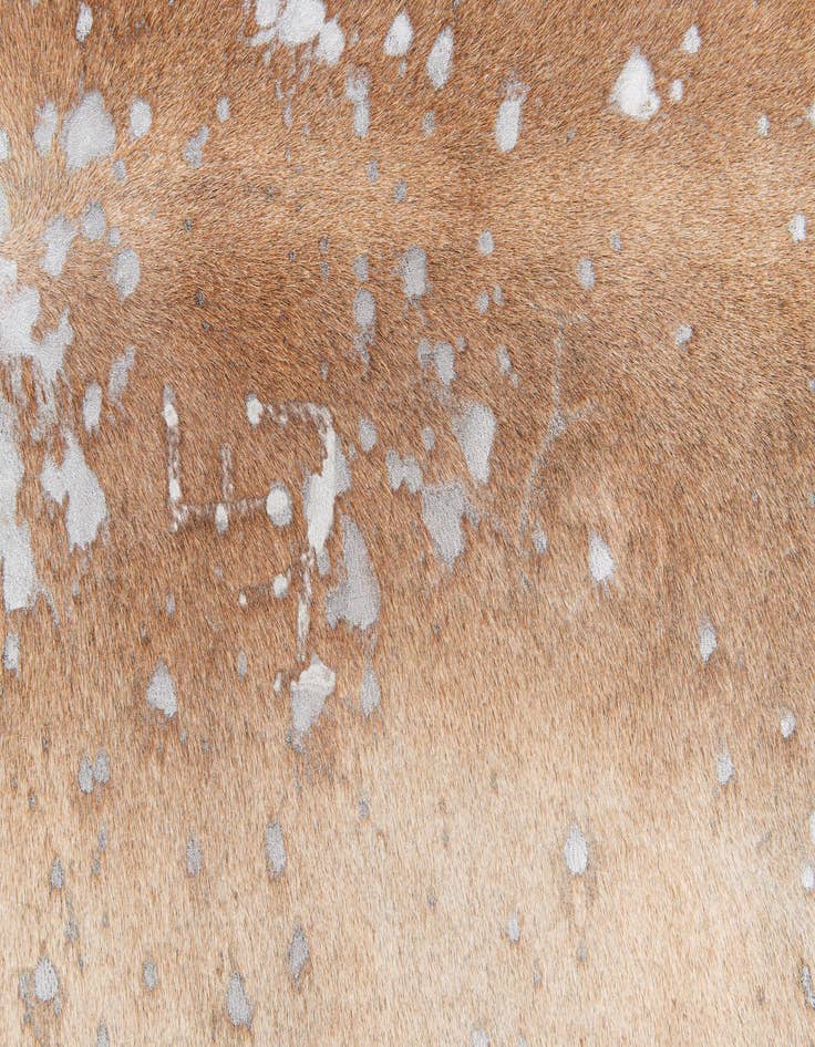 Detail image of 6' 3 x 7' 4 Cowhide Leather Square Rug