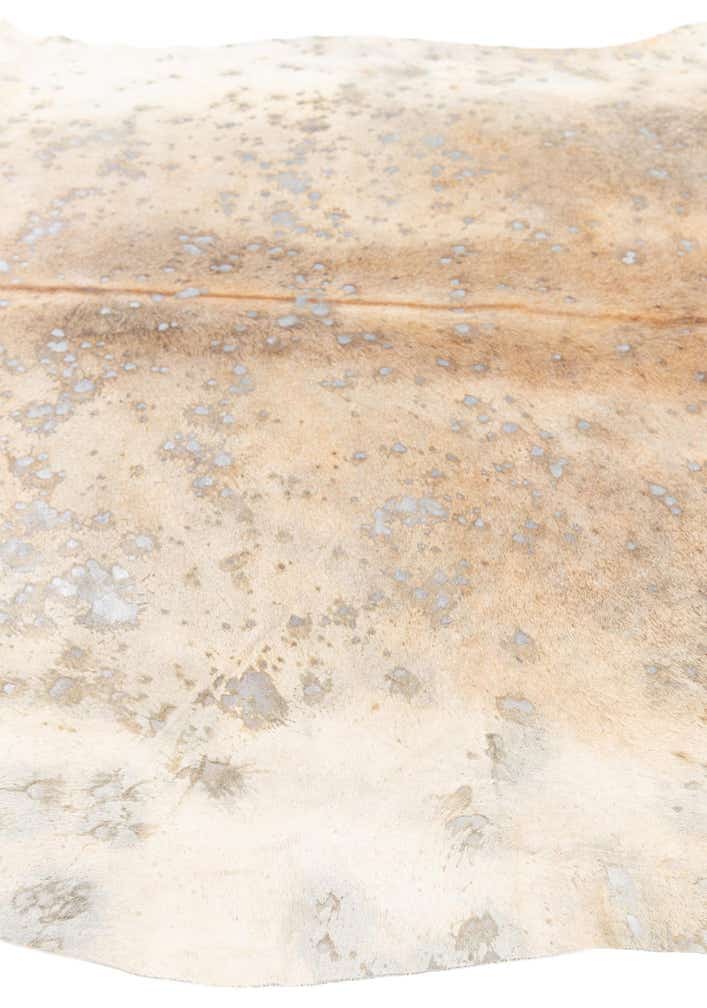 6' 5 x 6' 11 Cowhide Leather Square Rug