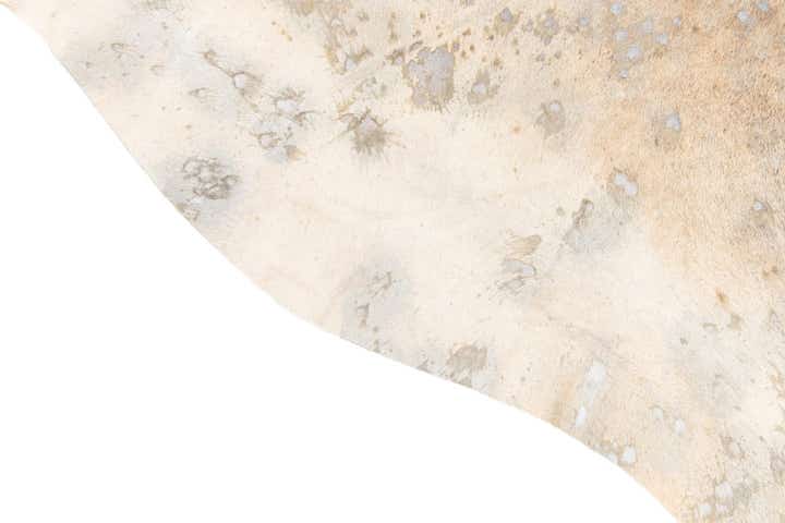 6' 5 x 6' 11 Cowhide Leather Square Rug
