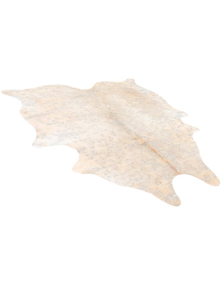 Detail image of 7' 1 x 7' 9 Cowhide Leather Square Rug