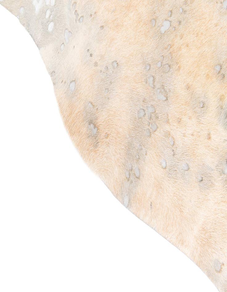 Detail image of 7' 1 x 7' 9 Cowhide Leather Square Rug