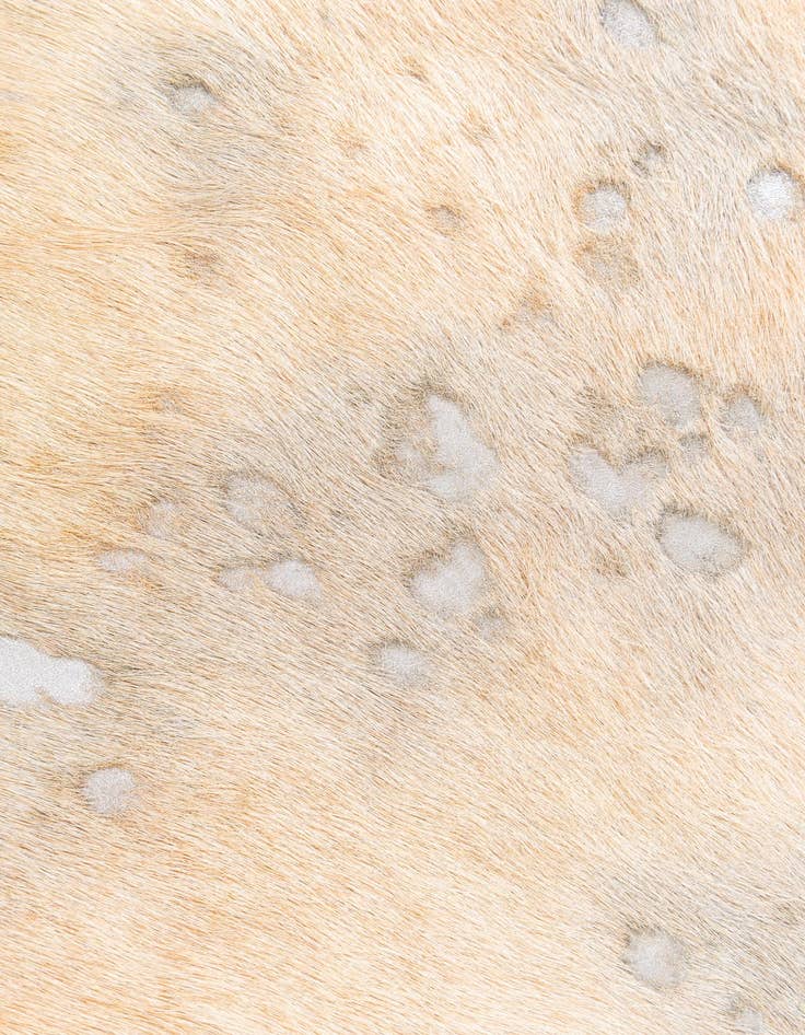 Detail image of 7' 1 x 7' 9 Cowhide Leather Square Rug