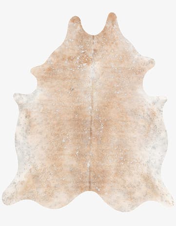 6' 3 x 7' 3 Cowhide Leather Square Rug