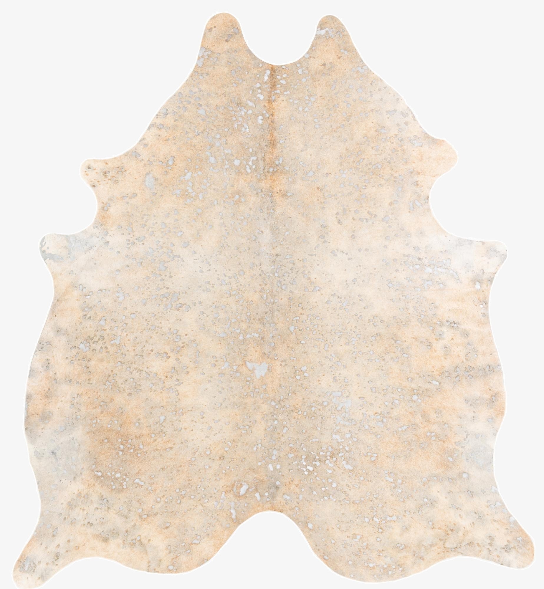 7' 1 x 7' 9 Cowhide Leather Square Rug