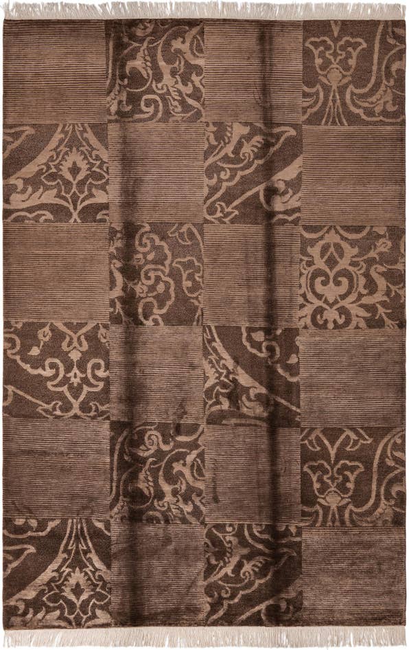 Detail image of 6' 8 x 10' Hand Knotted Darya Wool Rug