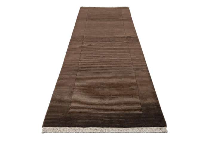 2' 7 x 9' 9 Hand Knotted Darya Wool Runner Rug
