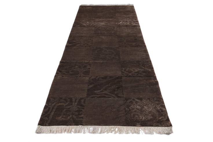 Detail image of 2' 8 x 9' 11 Hand Knotted Darya Wool Runner Rug