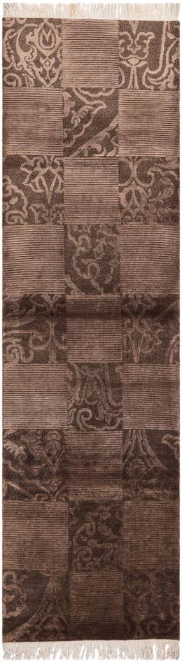 Detail image of 2' 8 x 9' 11 Hand Knotted Darya Wool Runner Rug