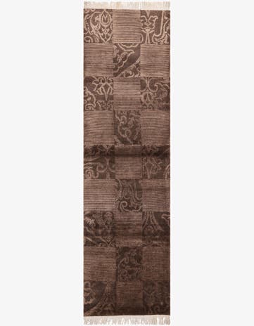 2' 8 x 9' 11 Hand Knotted Darya Wool Runner Rug