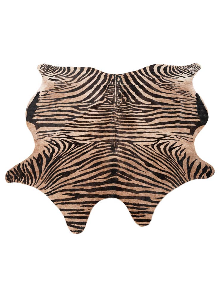 Detail image of 6' 4 x 6' 7 Cowhide Leather Freeform Rug