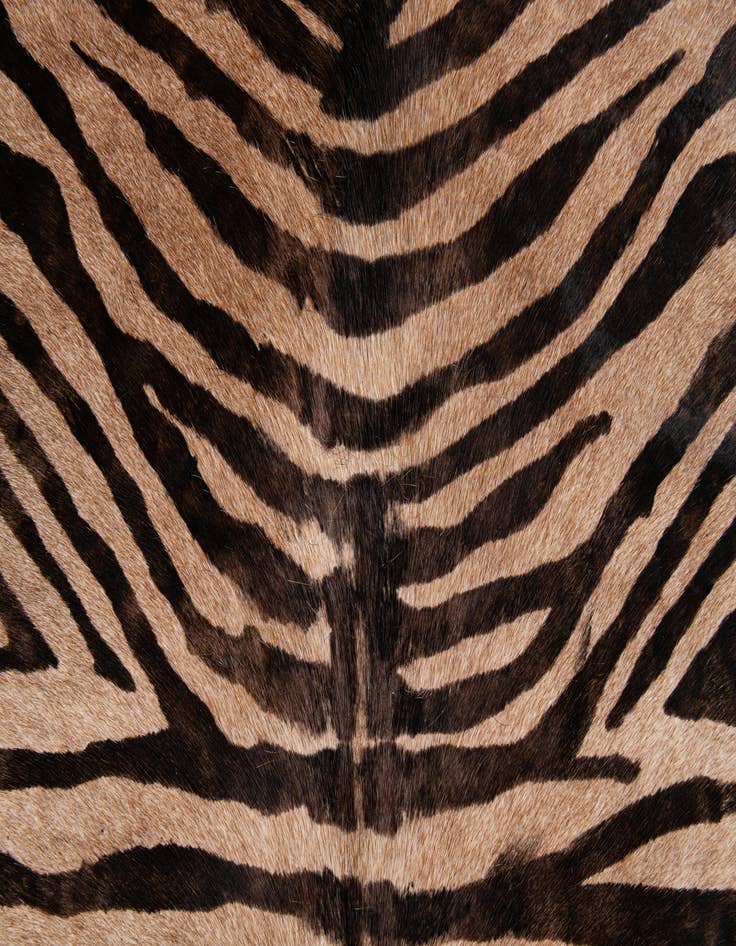 Detail image of 6' 4 x 6' 7 Cowhide Leather Freeform Rug