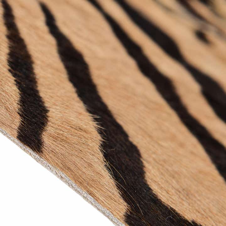 185cm x 220cm Cowhide Leather Freeform Rug