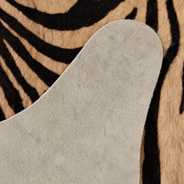 185cm x 220cm Cowhide Leather Freeform Rug