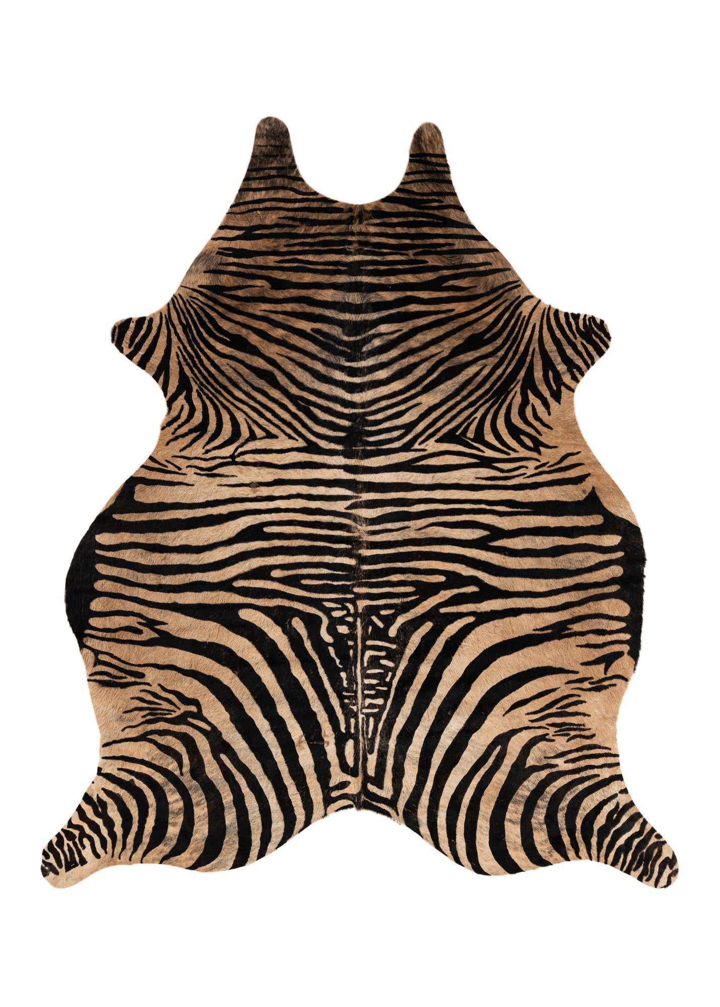 6' x 7' 2 Cowhide Leather Freeform Rug
