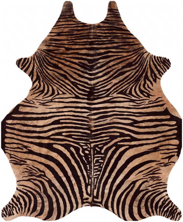 Detail image of 185cm x 220cm Cowhide Leather Freeform Rug