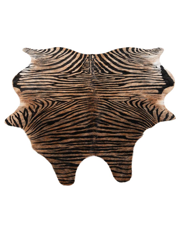 Detail image of 190cm x 205cm Cowhide Leather Freeform Rug