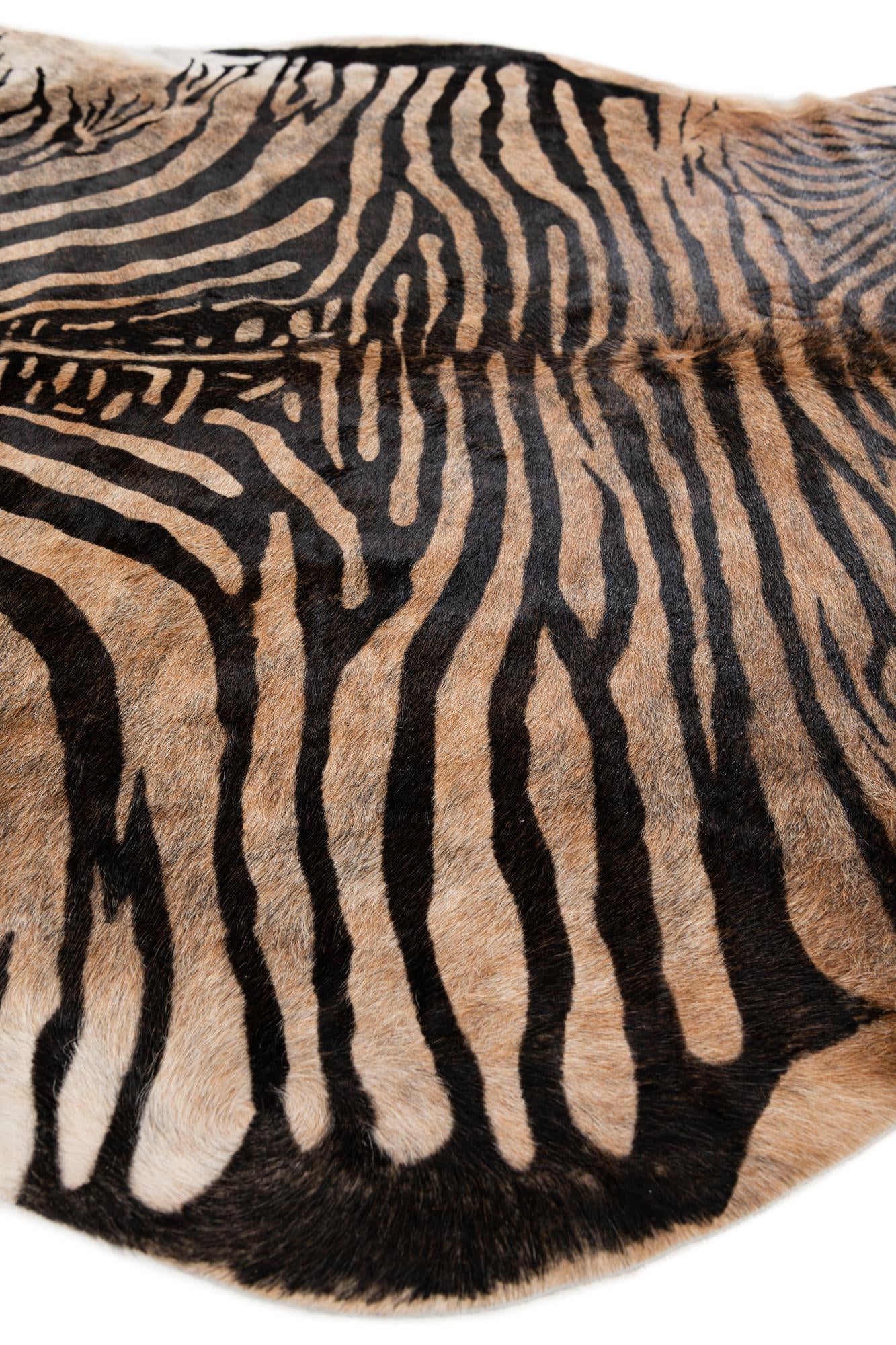 190cm x 205cm Cowhide Leather Freeform Rug