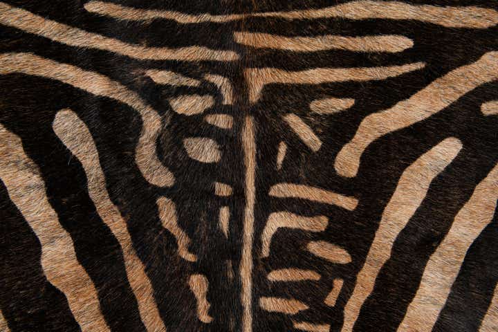 190cm x 205cm Cowhide Leather Freeform Rug