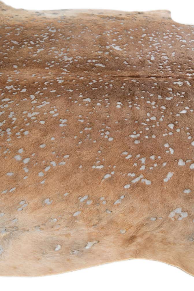 7' x 7' 3 Cowhide Leather Freeform Rug