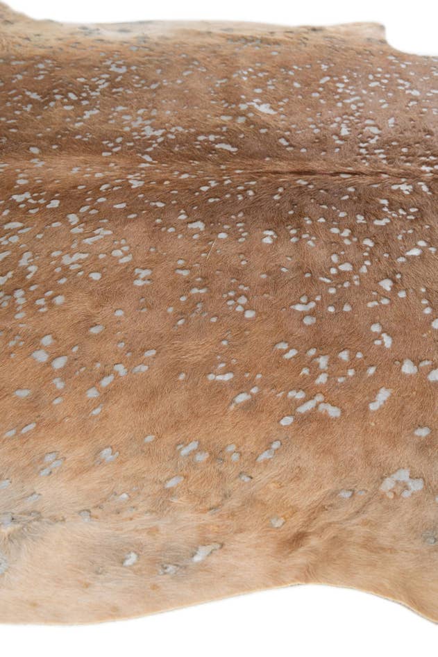 Detail image of 7' x 7' 3 Cowhide Leather Freeform Rug