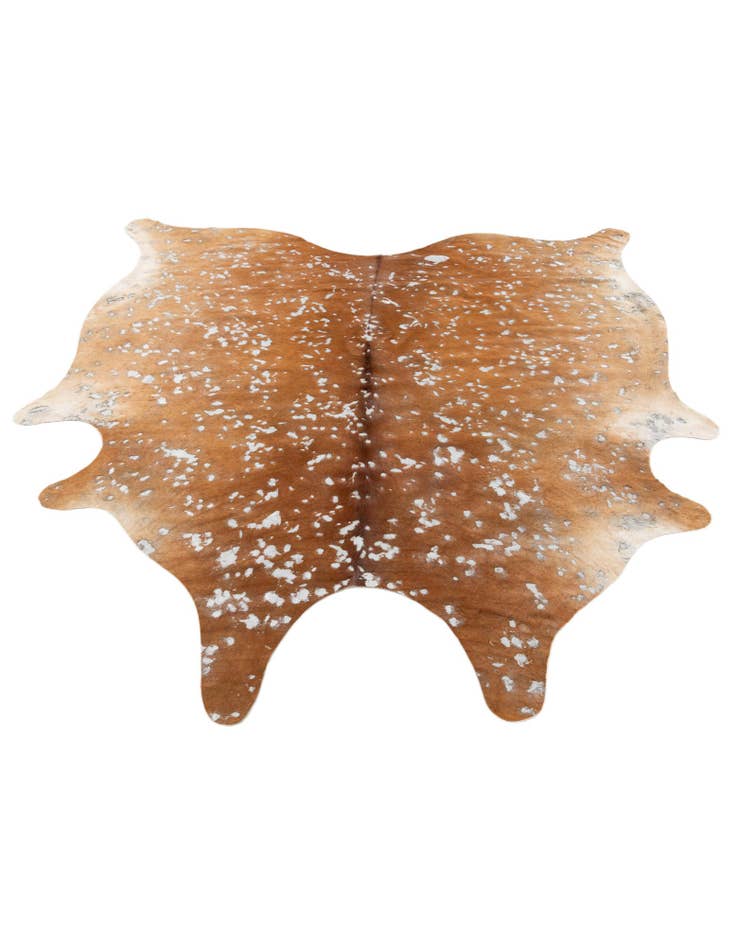 Detail image of 7' x 7' Cowhide Leather Freeform Rug