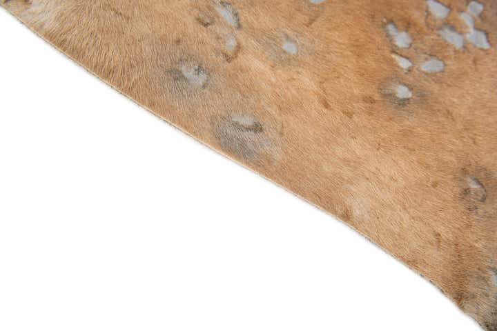 7' x 7' Cowhide Leather Freeform Rug