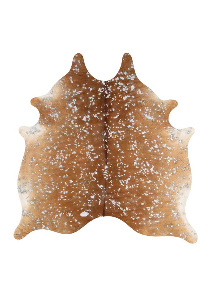 Detail image of 7' x 7' Cowhide Leather Freeform Rug