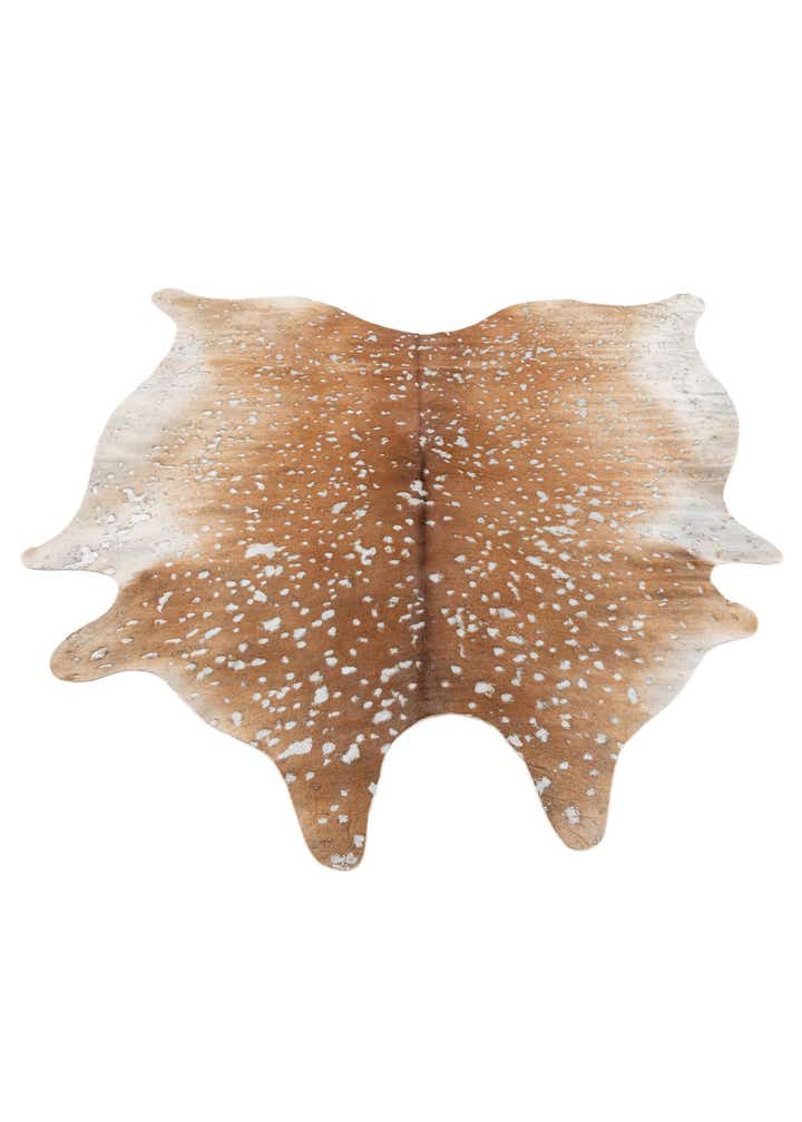 6' 5 x 6' 5 Cowhide Leather Freeform Rug