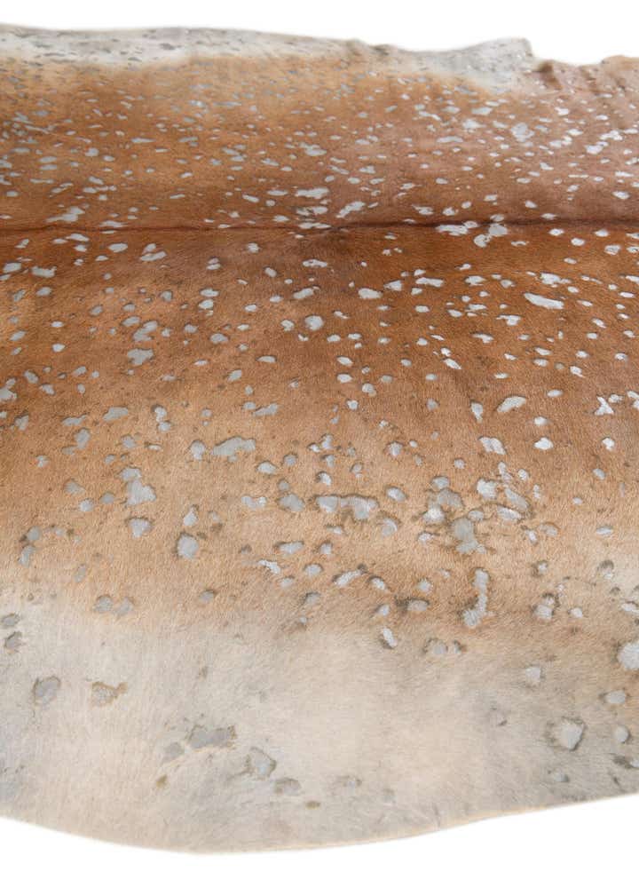6' 5 x 6' 5 Cowhide Leather Freeform Rug