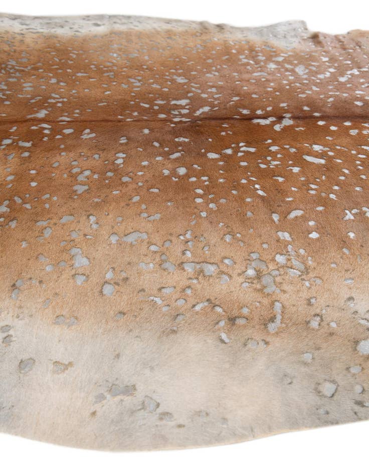 Detail image of 6' 5 x 6' 5 Cowhide Leather Freeform Rug
