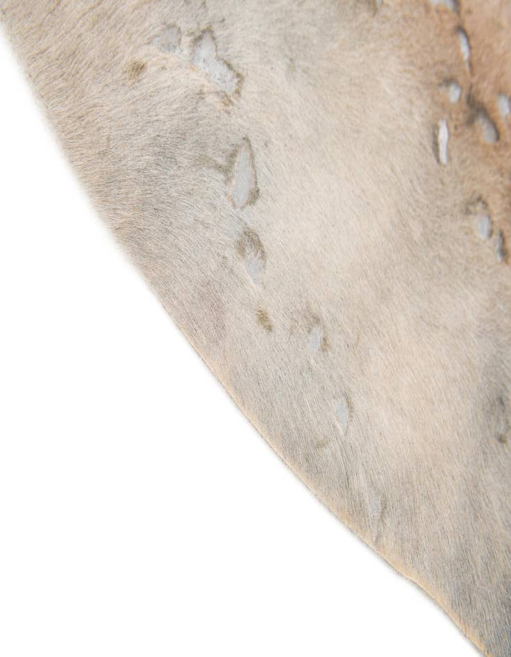 Detail image of 6' 5 x 6' 5 Cowhide Leather Freeform Rug