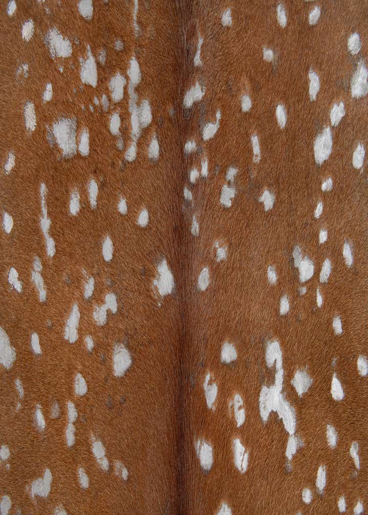 6' 5 x 6' 5 Cowhide Leather Freeform Rug