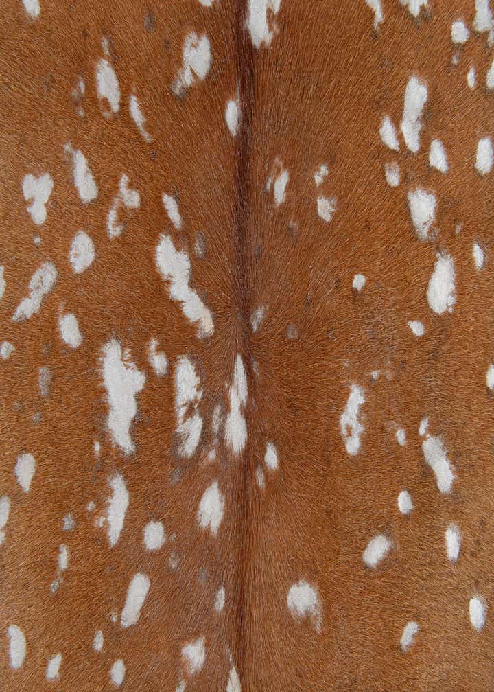6' 5 x 6' 5 Cowhide Leather Freeform Rug