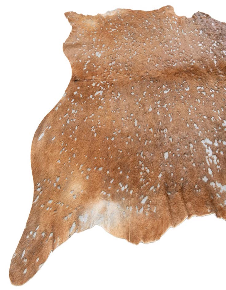 Detail image of 6' x 6' 6 Cowhide Leather Freeform Rug