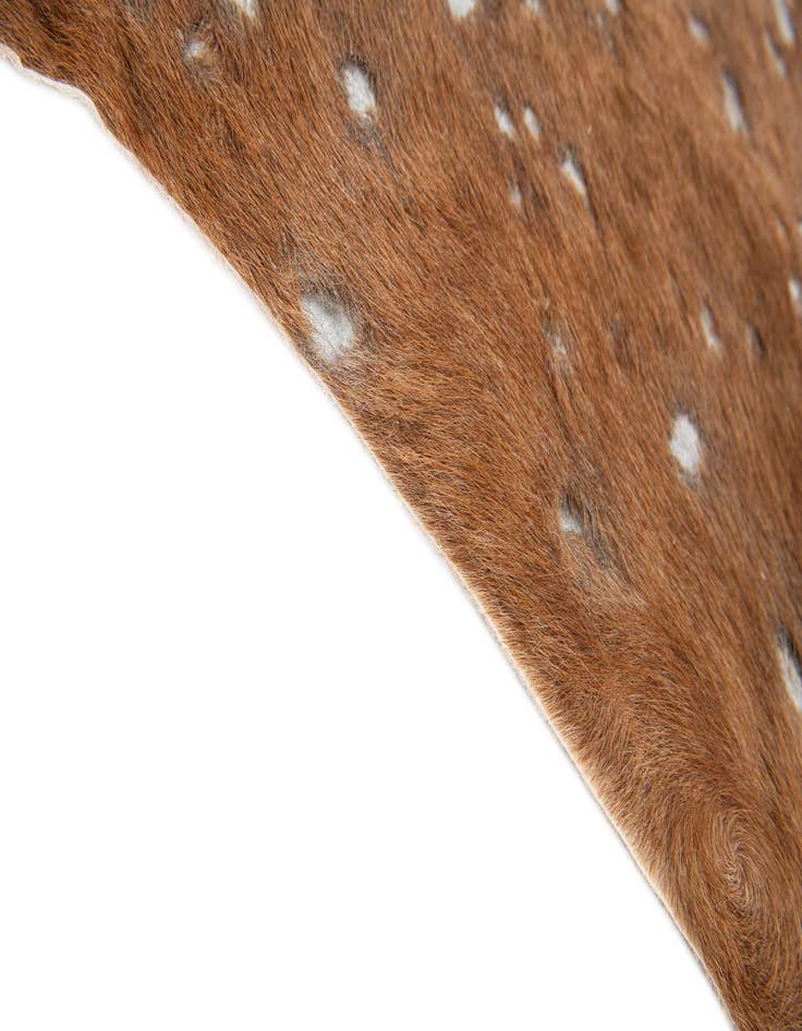 Detail image of 6' x 6' 6 Cowhide Leather Freeform Rug