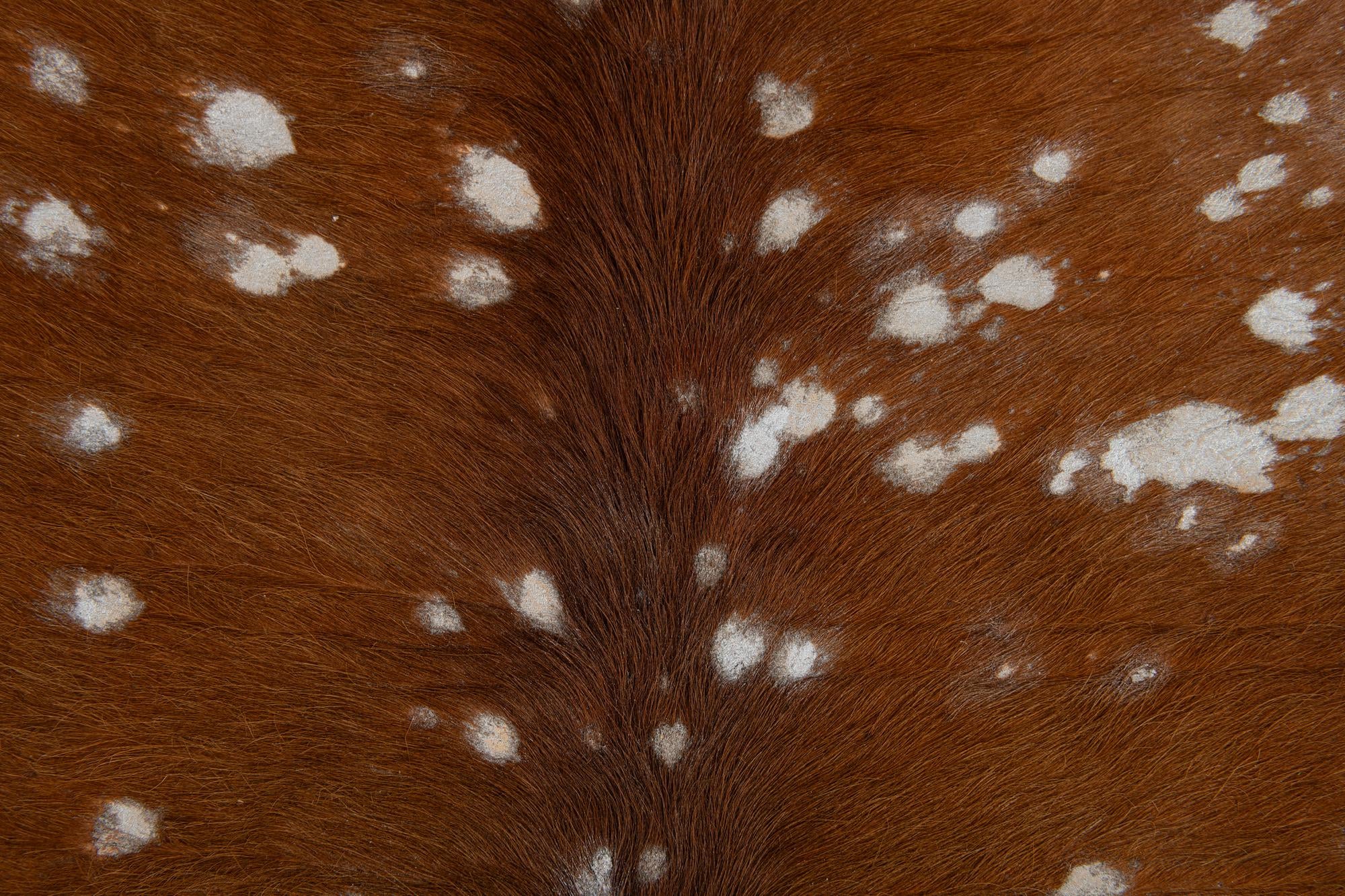 6' 5 x 6' 10 Cowhide Leather Freeform Rug
