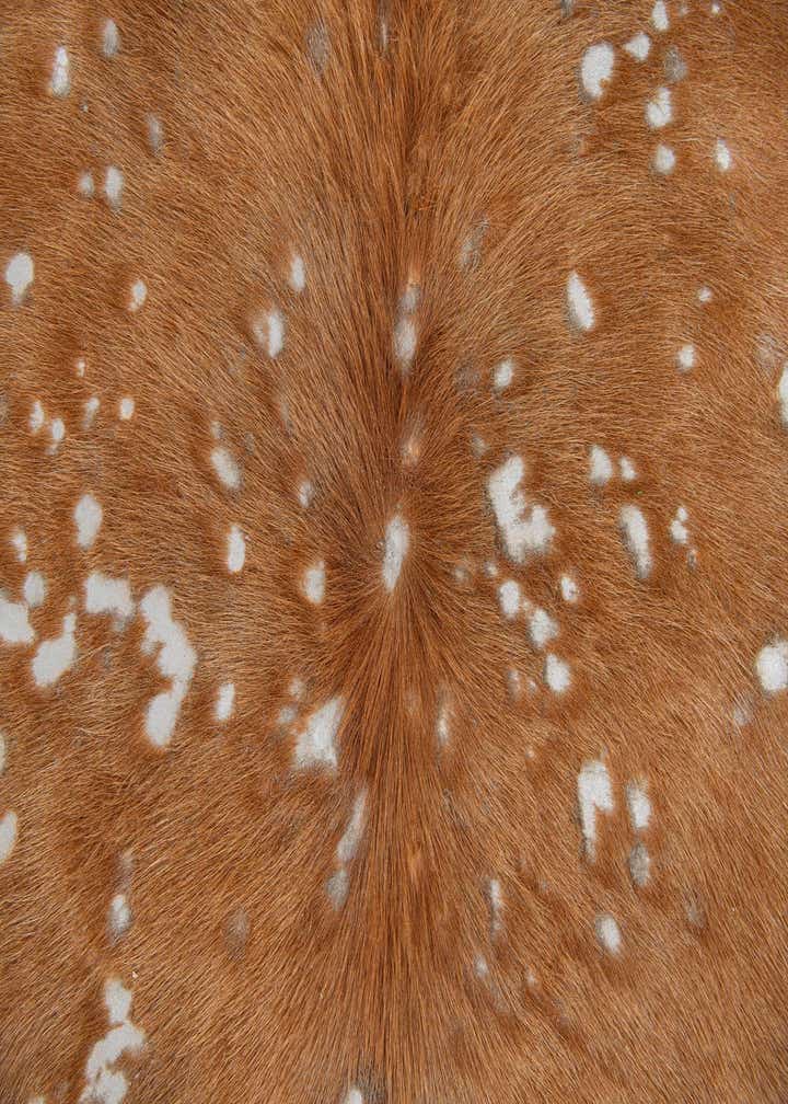 5' 10 x 6' 4 Cowhide Leather Freeform Rug