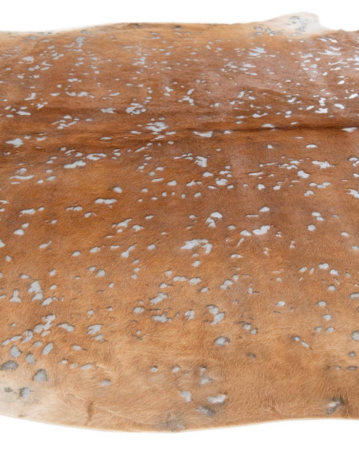 Detail image of 6' 6 x 7' 1 Cowhide Leather Freeform Rug